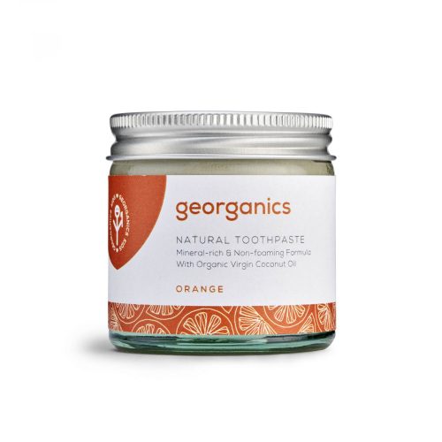 Georganics Természetes fogkrém - narancs - 60 ml, fluoridmentes