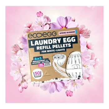   Ecoegg mosótojás utántöltő - fehér és világos ruhákhoz - lágy tavasz (50 mosás)