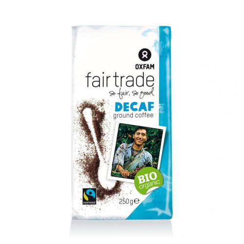 Oxfam Bio, Fairtrade koffeinmentes őrölt kávé -  250 g