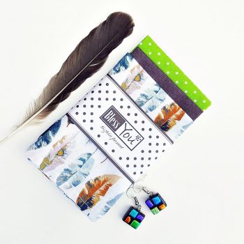   BlessYou textil zsebkendők - S méret – "madártoll"