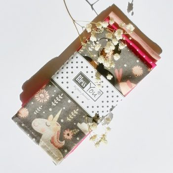   BlessYou textil zsebkendők - M méret – "unikornisok"