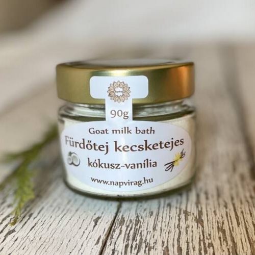 Napvirág Fürdőtej kecsketejes kókusszal és vanília illattal - 90 g
