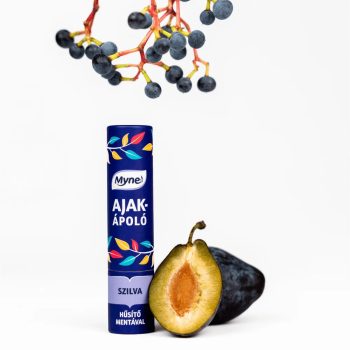   Myne ajakápoló kókusz olajjal szilva színben - menta illattal - 7 g