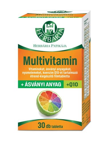 Herbária Multivitamin + ásványianyag + Q10 tabletta - 30 db