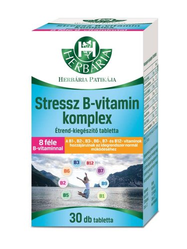 Herbária Stressz B-vitamin komplex tabletta - 30 db