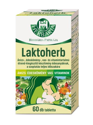 Herbária Laktoherb tabletta - 60 db