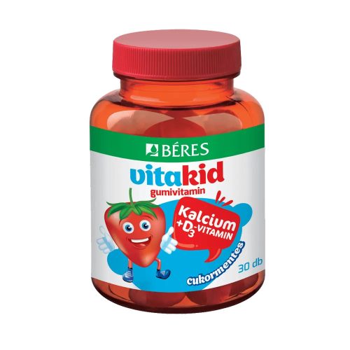 Béres VitaKid Kalcium+D3 vitamin gumivitamin, gumitabletta - 30 db