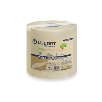   Lucart újrahasznosított kéztörlő, konyhai papírtörlő - 2 rétegű, tekercses - 500 lap (EcoNatural 2.500)