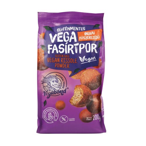 Vegabond Vega Fasírtpor, Gluténmentes, Indiai fűszerezésű, 200 g