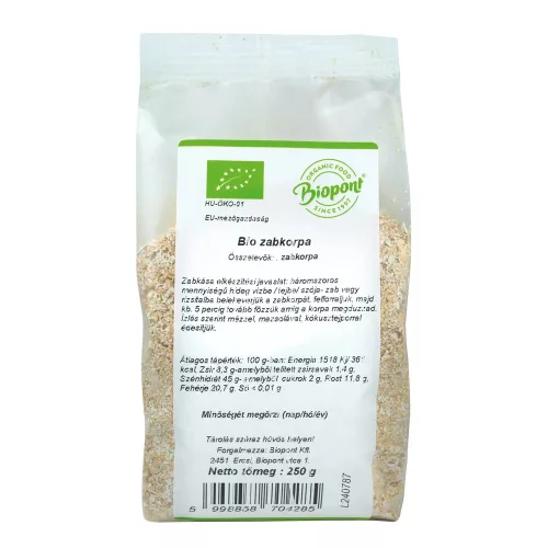 Biopont bio zabkorpa - 250 g