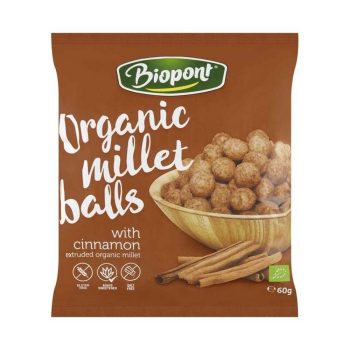 Biopont Extrudált kölesgolyó, fahéjas, BIO - 60 g