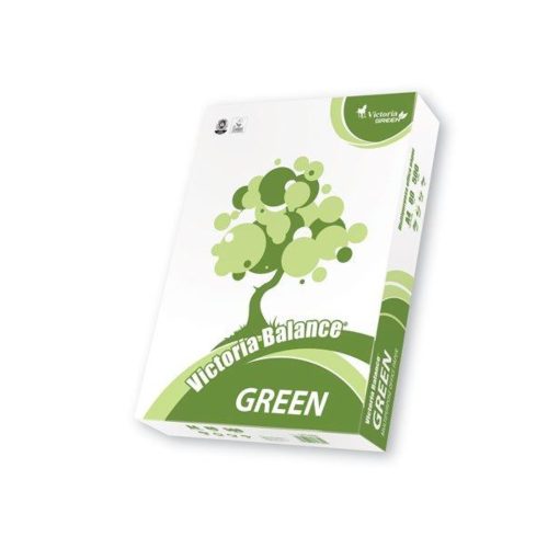 Fénymásolópapír A/4 - újrahasznosított, 80-as fehérség (500ív), VICTORIA Balance Green
