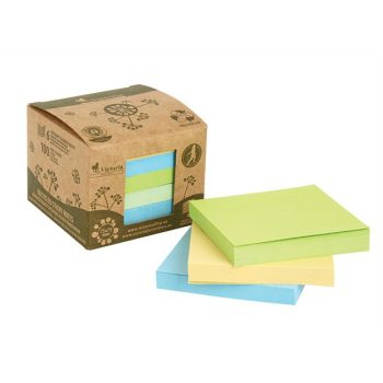   Victoria újrahasznosított öntapadó jegyzettömb 75x75 mm, 6x100 lap (kifutó)