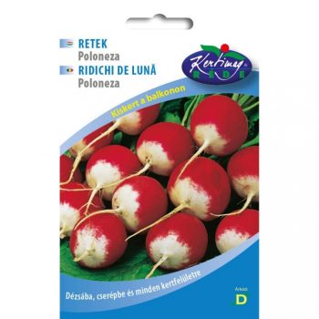   Rédei vetőmag balkonra - Hónapos retek (Poloneza - piros-fehér)