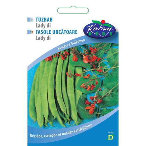 Rédei vetőmag balkonra - Tűzbab pirosvirágú (Lady di)