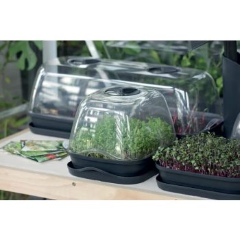 Mikrozöldnevelő tálca, 2 db kender rostlappal    