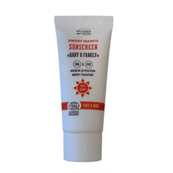   Wooden Spoon Bio naptej és testápoló mangóval SPF50 - 10 ml