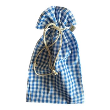 Cibi bélelt kenyeres zsák - Kockás kék