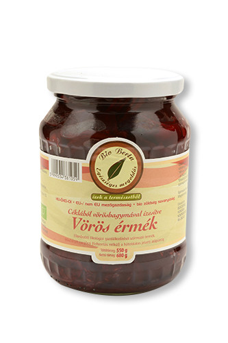 Bio Berta Bio cékla savanyúság vöröshagymával - Vörös érmék - 550 g