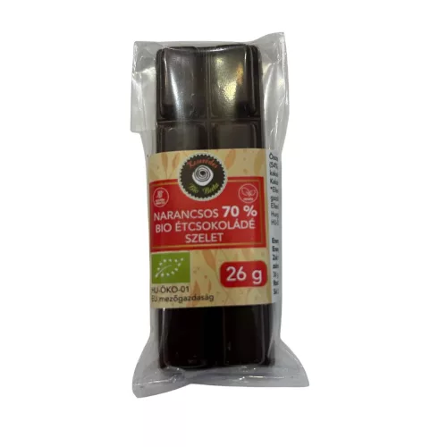 Bio Berta bio narancsos étcsokoládé, 70% kakaótartalommal - 26 g