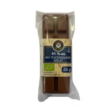 Bio Berta bio tejcsokoládé, 41% kakaótartalommal - 26 g