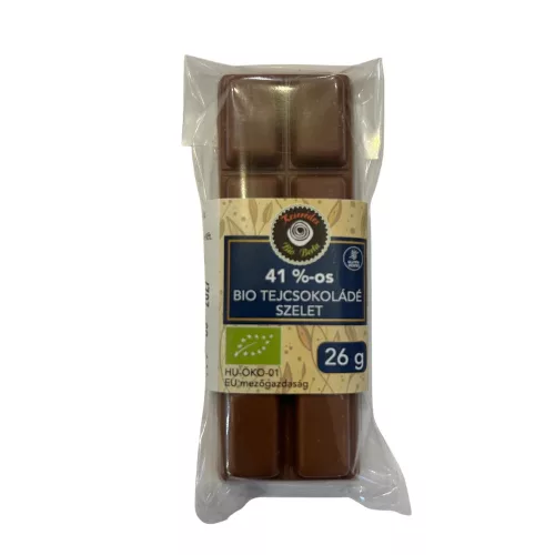 Bio Berta bio tejcsokoládé, 41% kakaótartalommal - 26 g