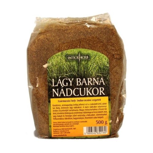 Interherb Gurmann nádcukor, lágy barna - 500 g