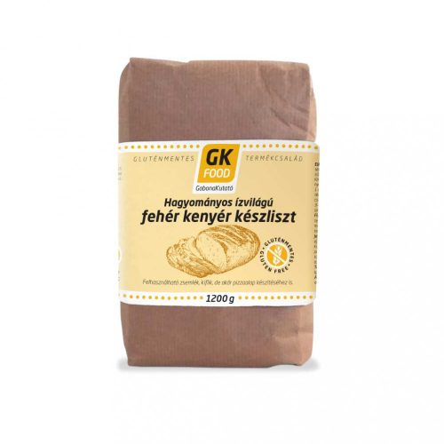 GK Food Gluténmentes kenyér lisztkeverék - világos kenyérhez, 1200 g