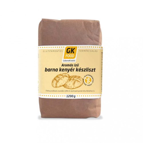 GK Food Gluténmentes kenyér lisztkeverék - barna kenyérhez, 1200 g
