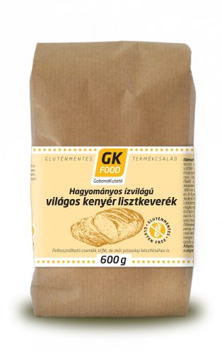 GK Food Gluténmentes kenyér lisztkeverék - világos kenyérhez, 600 g