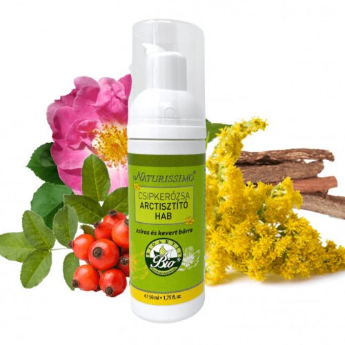 Naturissimo Csipkerózsa arctisztító hab - 50 ml