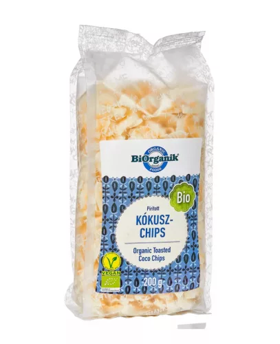 BiOrganik bio pirított kókuszchips - 200 g (gluténmentes)