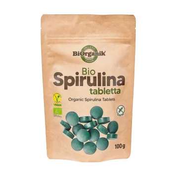   BiOrganik bio spirulina alga tabletta - 100 g (gluténmentes)