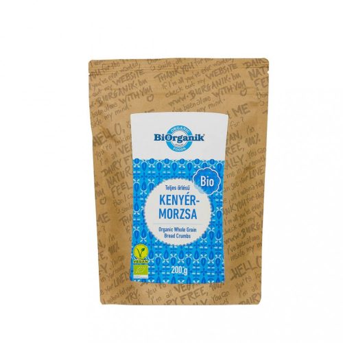 Biorganik Bio kenyérmorzsa - teljes őrlésű, 200 g