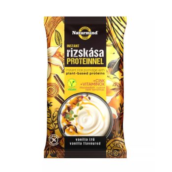   Naturmind Proteines instant rizskása - vaníliás, 44 g (gluténmentes)