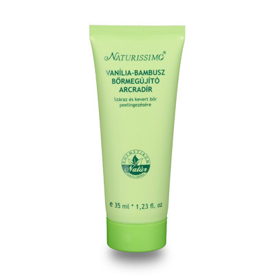 Naturissimo Vanília bambusz bőrmegújító arcradír - 35 ml