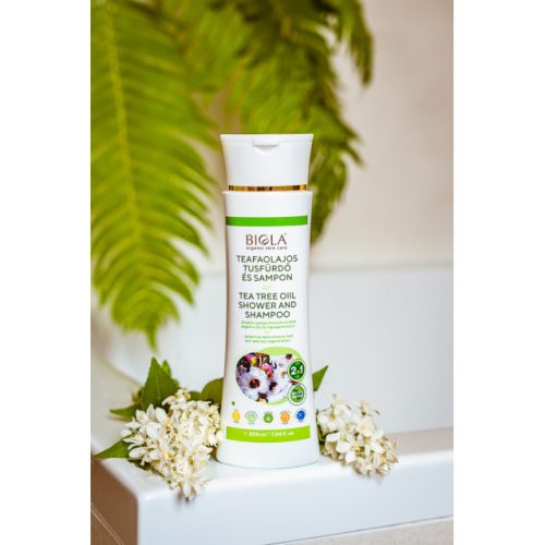 Biola Teafaolajos tusfürdő és sampon - 200 ml