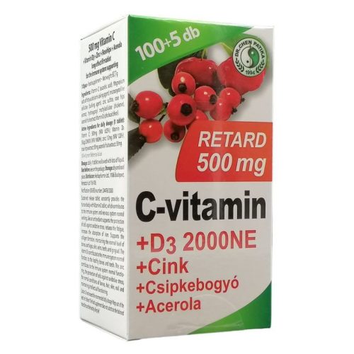Dr. Chen Patika C-vitamin 500 mg Retard+D3+Acerola tabletta - 105db