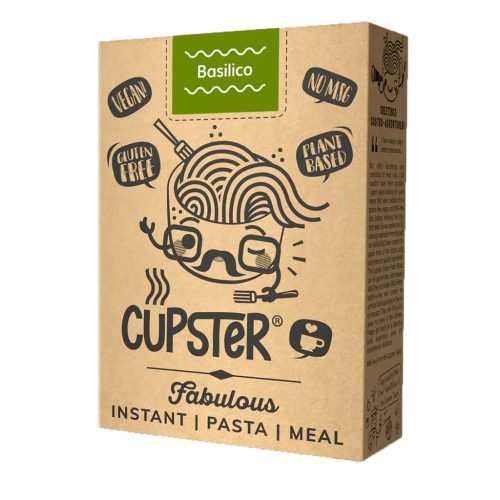 Cupster Instant Tészta - Pasta Basilico, 97 g