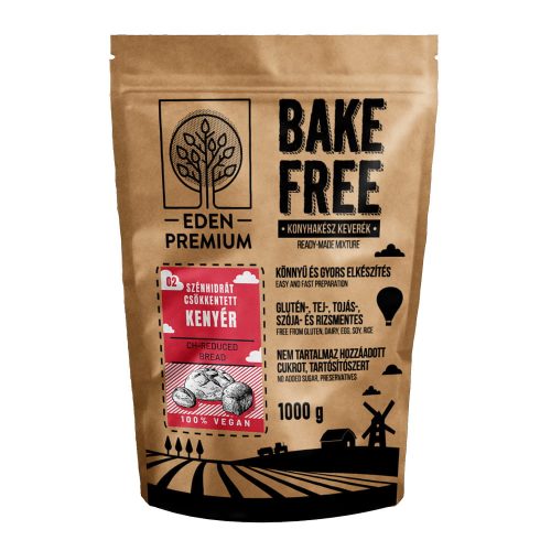 Éden Prémium Bake-Free Szénhidrátcsökkentett (kenyér) lisztkeverék - 1000 g (gluténmentes)