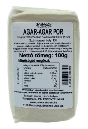 Paleolit Agar-agar por (vegán zselatin) - 100 g