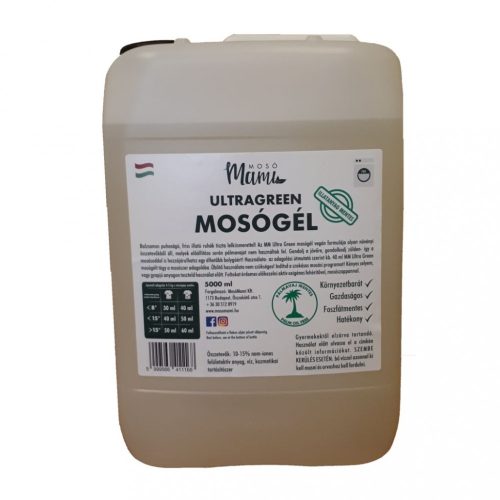 MM UltraGreen mosógél - illatanyagmentes - 5 L