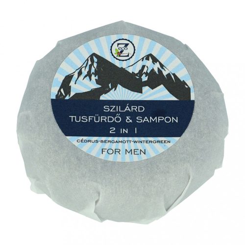 Eco-Z Szilárd 2in1 Tusfürdő és sampon tömb - FOR MEN - 85 g