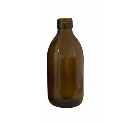 Háztartási üveg - 250 ml, barna, 28 mm-es menettel