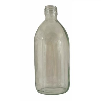 Háztartási üveg - 500 ml, átlátszó, 28 mm-es menettel