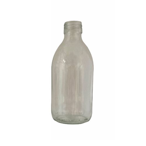 Háztartási üveg - 250 ml, átlátszó, 28 mm-es menettel