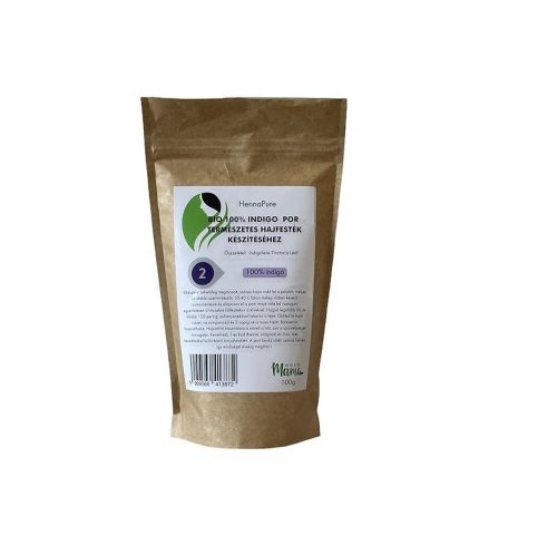 HennaPure Indigó hajfestő por, bio - 100g