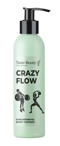 Natur Beauty Crazy Flow gyógynövényes sport tusfürdő - 200 ml
