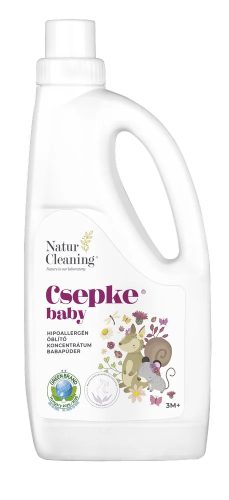 Csepke Baby hipoallergén öblítő koncentrátum - Babapúder 3m+, 1 liter (50 mosás)