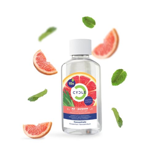 CYCLE általános felülettisztító 10X koncentrátum - grépfrút és citromfű illattal (limitált nyári kiadás) - 50 ml (kifutó)